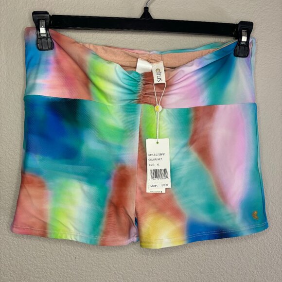 NWT CITRUS Multicolor Running Shorts - Picture 2 of 7